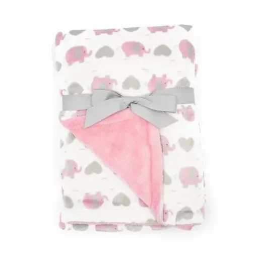 Manta Forever Baby Elefantes Rosa