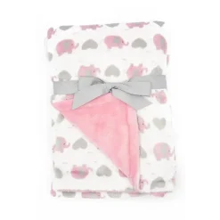 Manta Forever Baby Elefantes Rosa