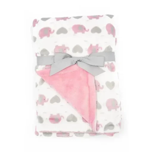 Manta Forever Baby Elefantes Rosa
