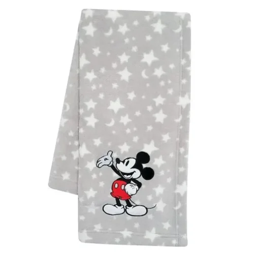 Manta para bebê de lã macia Lambs &amp; Ivy, Mickey Mouse