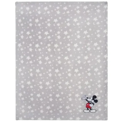 Manta para bebê de lã macia Lambs &amp; Ivy, Mickey Mouse