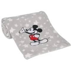 Manta para bebê de lã macia Lambs &amp; Ivy, Mickey Mouse
