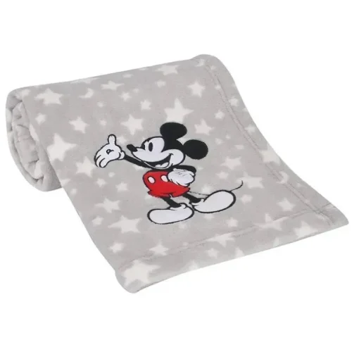 Manta para bebê de lã macia Lambs &amp; Ivy, Mickey Mouse