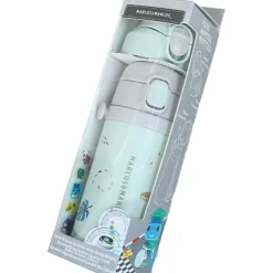Marcus & Marcus - Straw & Spout Insulated Water Bottle, Olive Green