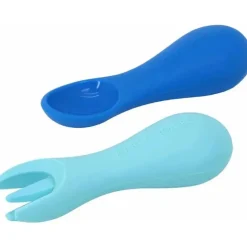Marcus &amp; Marcus - Conjunto de colher e garfo de silicone, Lucas