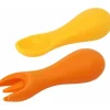 Marcus &amp; Marcus - Conjunto de colher e garfo de silicone, Lola