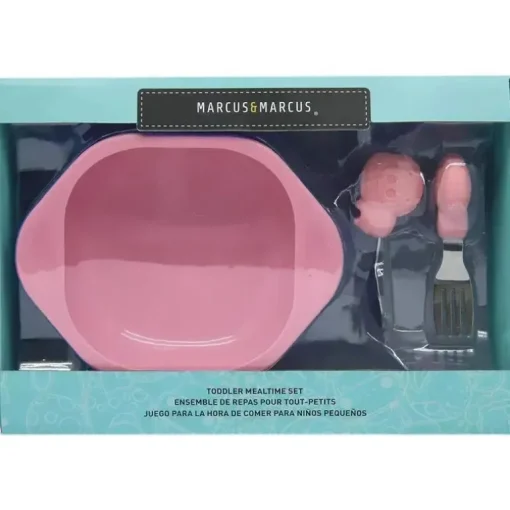 Marcus &amp; Marcus - Conjunto de refeições Pokey para crianças, rosa
