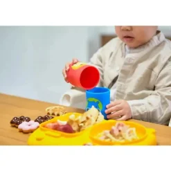 Marcus &amp; Marcus - Copo de treinamento para bebês de silicone de 4 onças, Lola