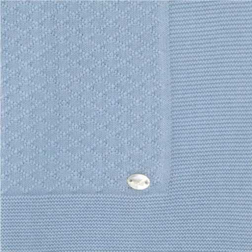 Martin Aranda - Baby Blanket Knit Montefioralle One Size Celeste Bebé