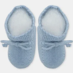 Martin Aranda - Baby Booties Knit Montefioralle, Azul Océano