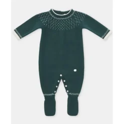 Martin Aranda - Baby Boy Long Romper Piedra, Dark Blue