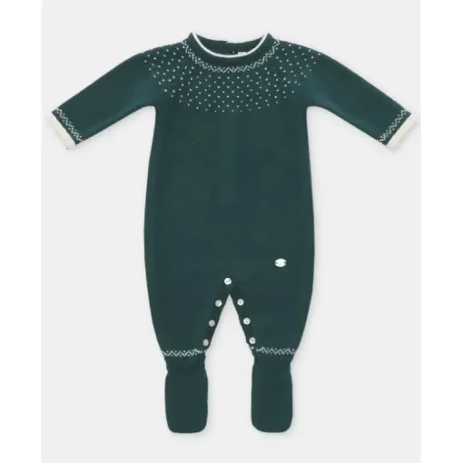 Martin Aranda - Baby Boy Long Romper Piedra, Dark Blue