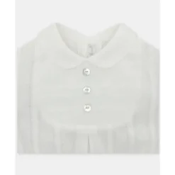 Martin Aranda - Baby Boy Set Shirt & Boys Shorts With Suspenders Tenerezza, Ivory