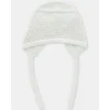 Martin Aranda - Baby Knit Bonnet Albi, Blanco Roto