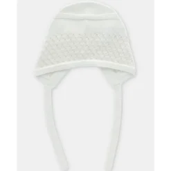 Martin Aranda - Baby Knit Bonnet Albi, Blanco Roto