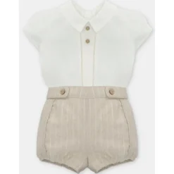 Martin Aranda - Baby Set Shirt & Bloomer Woven Fabric Firenze, Arena