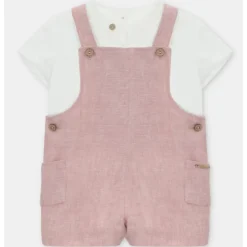 Martin Aranda - Baby Set Shirt & Overall Woven Fabric Siena, Arena