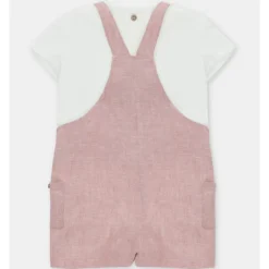 Martin Aranda - Baby Set Shirt & Overall Woven Fabric Siena, Arena
