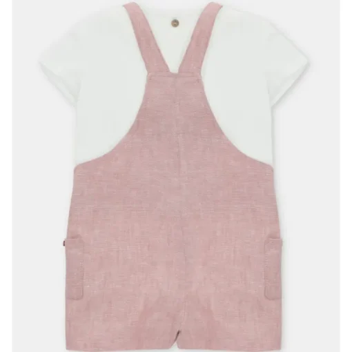 Martin Aranda - Baby Set Shirt & Overall Woven Fabric Siena, Arena