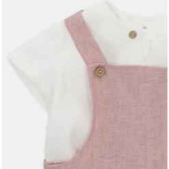 Martin Aranda - Baby Set Shirt & Overall Woven Fabric Siena, Arena