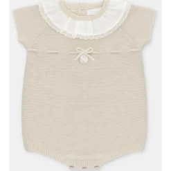 Martin Aranda - Baby Short Knit Romper Volterra, Lavanda