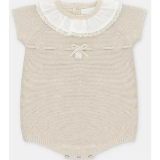 Martin Aranda - Baby Short Knit Romper Volterra, Lavanda