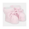Martin Aranda - Botinhas de Bebê Malha Chiara, Rosa Pastel