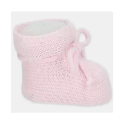 Martin Aranda - Botinhas de Bebê Malha Chiara, Rosa Pastel