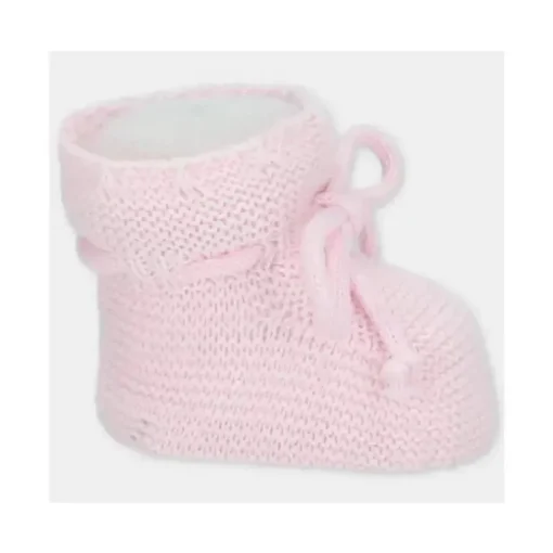 Martin Aranda - Botinhas de Bebê Malha Chiara, Rosa Pastel
