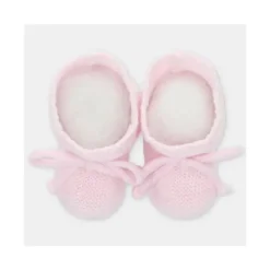 Martin Aranda - Botinhas de Bebê Malha Chiara, Rosa Pastel