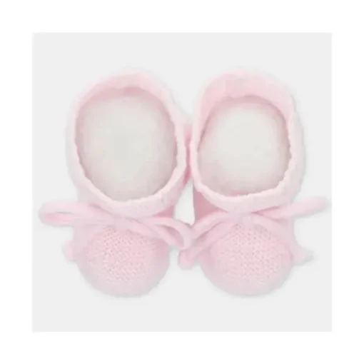 Martin Aranda - Botinhas de Bebê Malha Chiara, Rosa Pastel