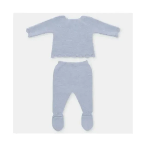 Martin Aranda - Conjunto Take Me Home Suéter e Leggings Malha Nel Blu, Branco