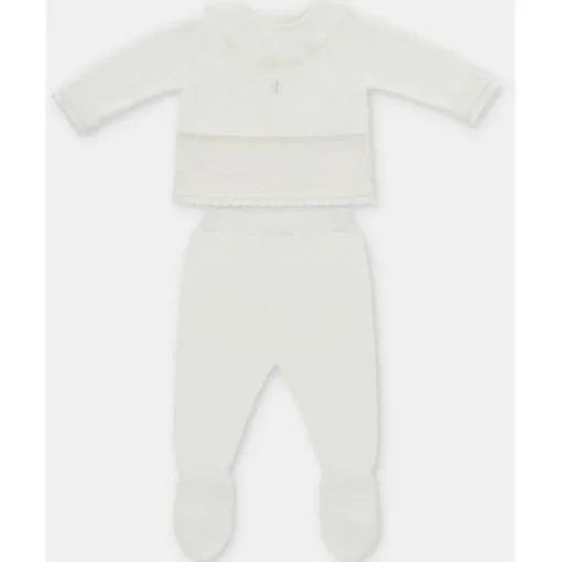 Martin Aranda - 2Pk Set Sweater & Leggings Knit Albi, Blanco Roto
