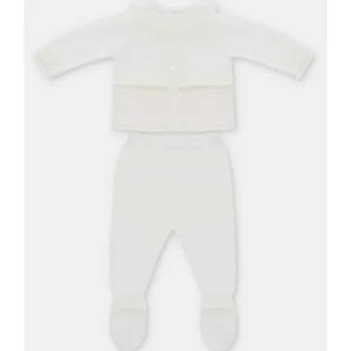 Martin Aranda - 2Pk Set Sweater & Leggings Knit Albi, Blanco Roto