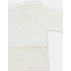 Martin Aranda - 2Pk Set Sweater & Leggings Knit Albi, Blanco Roto
