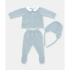 Martin Aranda - Take Me Home Conjunto Suéter, Leggings e Boné Neck Ciel, Azul Cinza