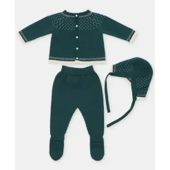 Martin Aranda - Take Me Home Set Sweater, Leggings & Bonnet Dark Blue
