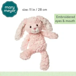 Mary Meyer - brinquedo macio de coelhinho rosa
