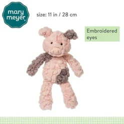 Mary Meyer - Brinquedo macio para berçário de massa de vidraceiro, Leitão