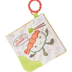 Mary Meyer - Brinquedo mordedor Sweet Soothie Crinkle com papel para bebê e Squeaker, Sushi