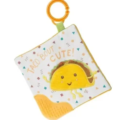 Mary Meyer - Brinquedo mordedor Sweet Soothie Crinkle com papel para bebê e Squeaker, Taco Bout Cute