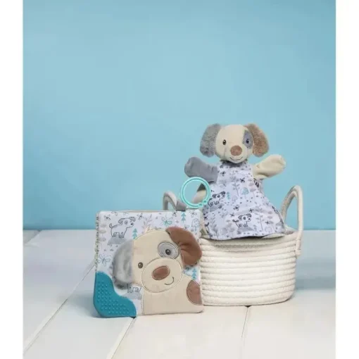 Mary Meyer - Brinquedo mordedor Sweet Soothie Crinkle com papel de bebê e Squeaker, cachorrinho brilhante