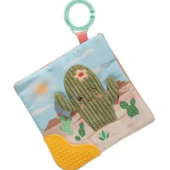 Mary Meyer - Brinquedo para mordedor Sweet Soothie Crinkle com papel para bebê e Squeaker, cacto