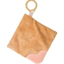 Mary Meyer - Brinquedo para mordedor Sweet Soothie Crinkle com papel para bebê e Squeaker, café com leite