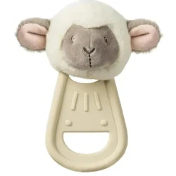 Mary Meyer - Brinquedos de dentição Simplesmente mordedor de silicone com brinquedo macio, 6 polegadas, cordeiro