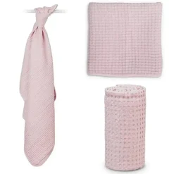 Mary Meyer - Lulujo Waffle Blanket, Ballet Slipper