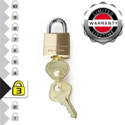 Master Lock - 3/4 Brass Keyed Different