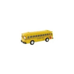 Master Toys &amp; Novidades Pull &amp; Action ônibus escolar clássico fundido