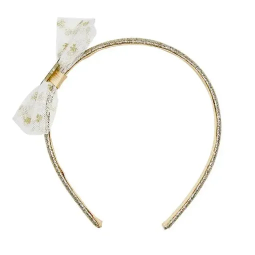 Mastoys - Acessórios para cabelo Tiara Laço Dourado, Minnie