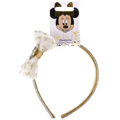 Mastoys - Acessórios para cabelo Tiara Laço Dourado, Minnie